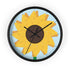 Sunflower Stitches Wall Clock